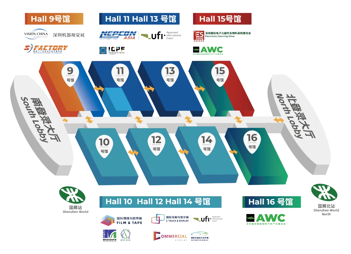 深圳薄膜展展館平面圖
