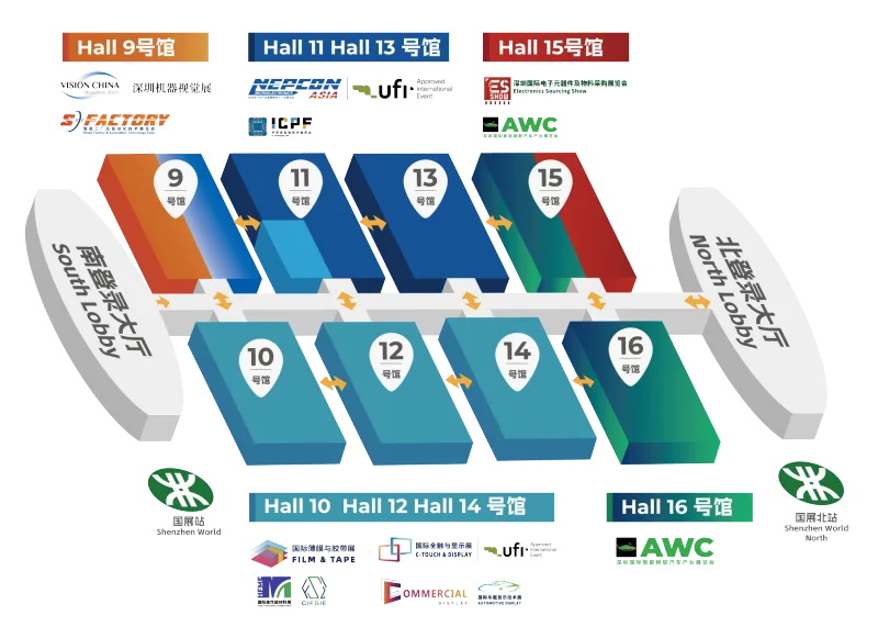 深圳薄膜展展馆平面图