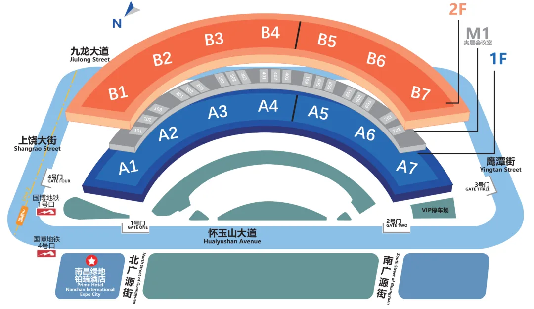 高博會展館平面圖