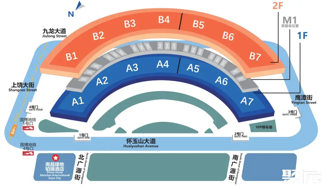 高博会展馆平面图