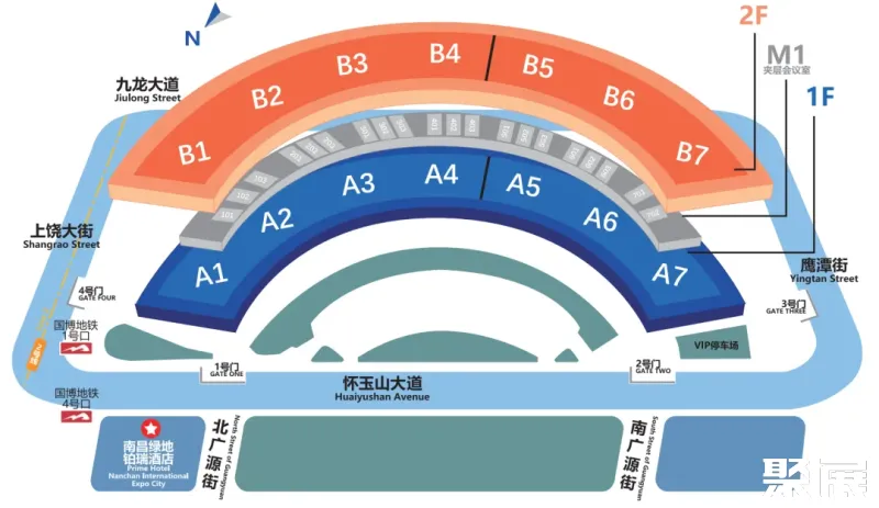 高博会展馆平面图