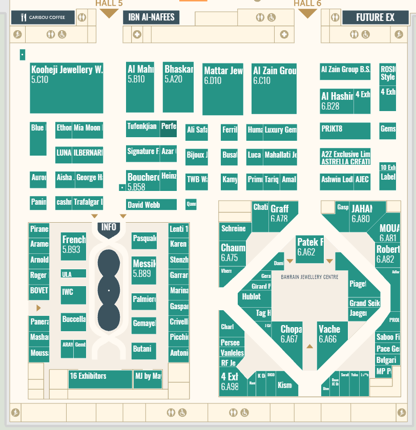 巴林珠宝展展馆平面图