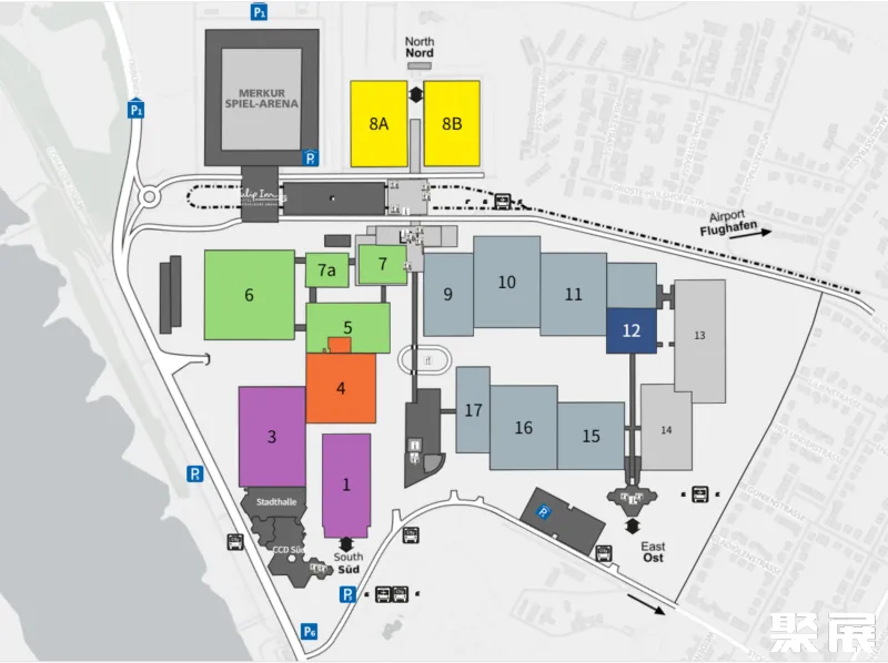德国医疗器械展展馆平面图