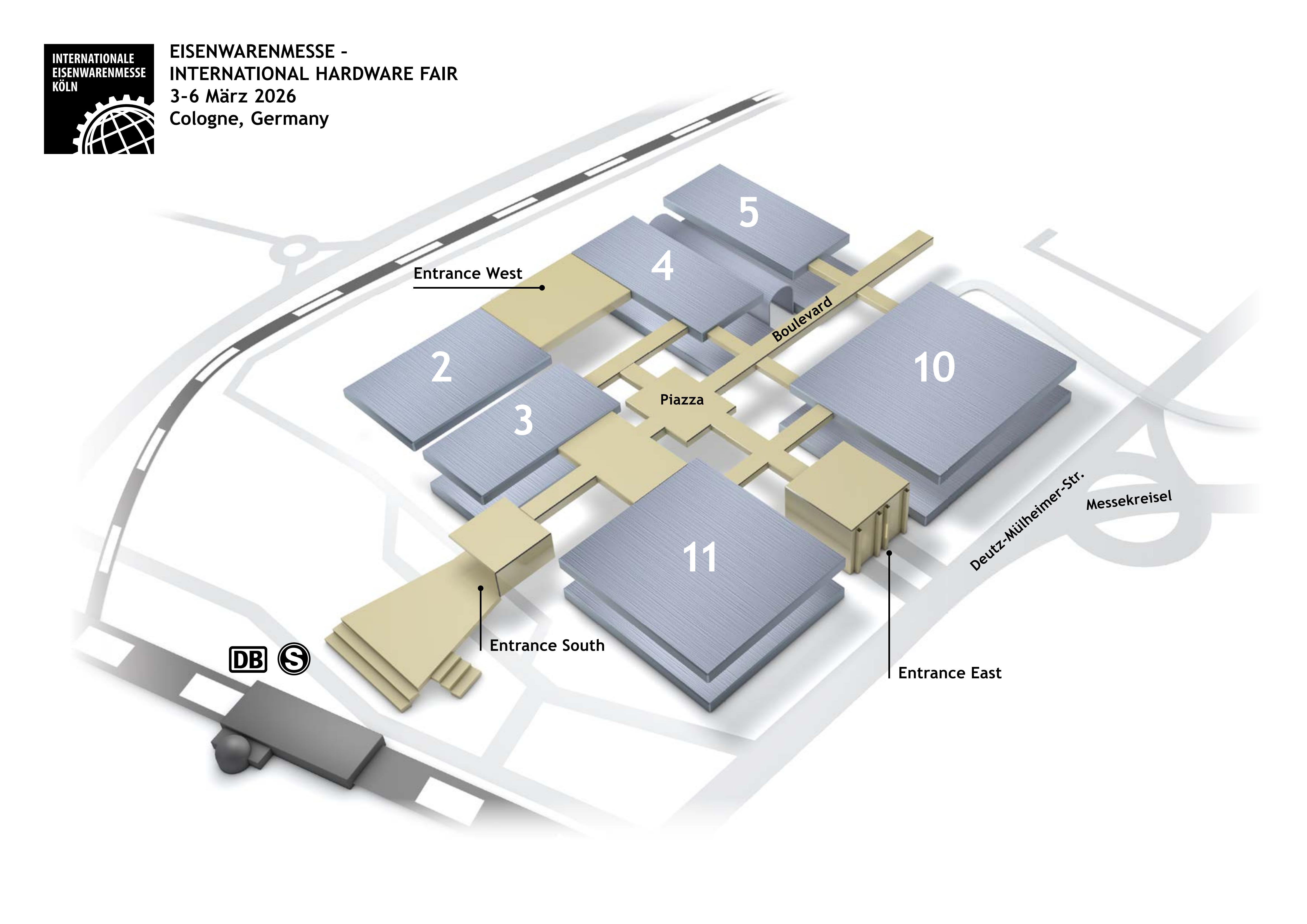 科隆五金展展馆平面图