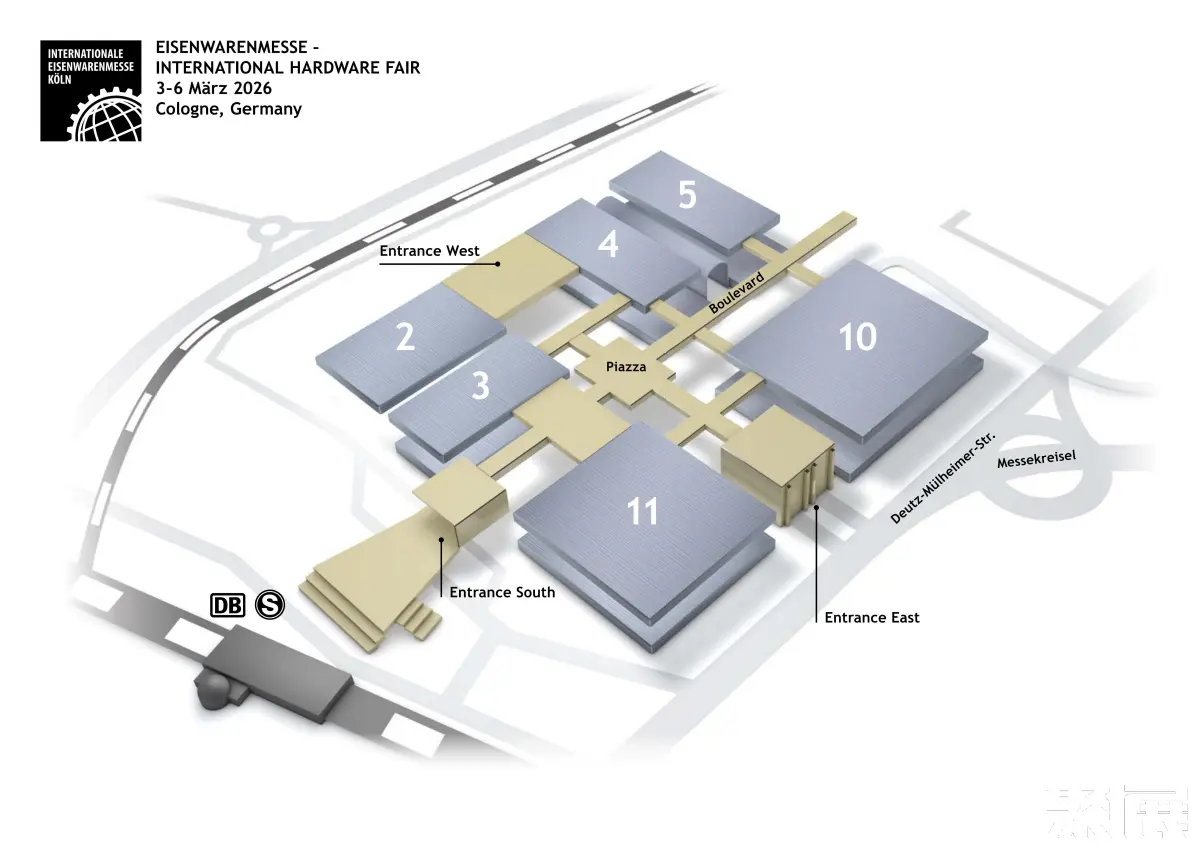 科隆五金展展馆平面图