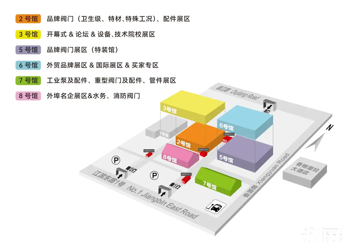 温州泵阀展展馆平面图