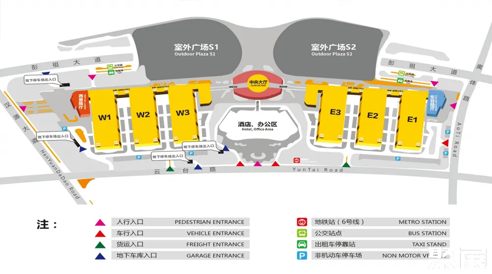 徐州工程机械展展馆平面图
