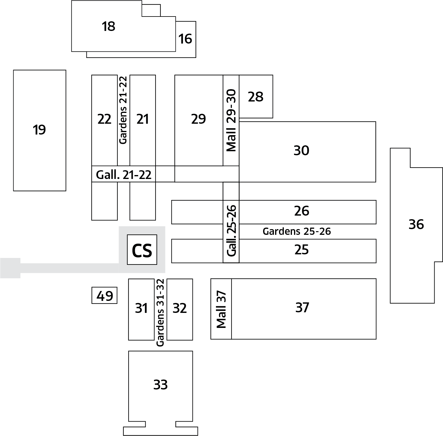 博洛尼亚陶瓷展展馆平面图