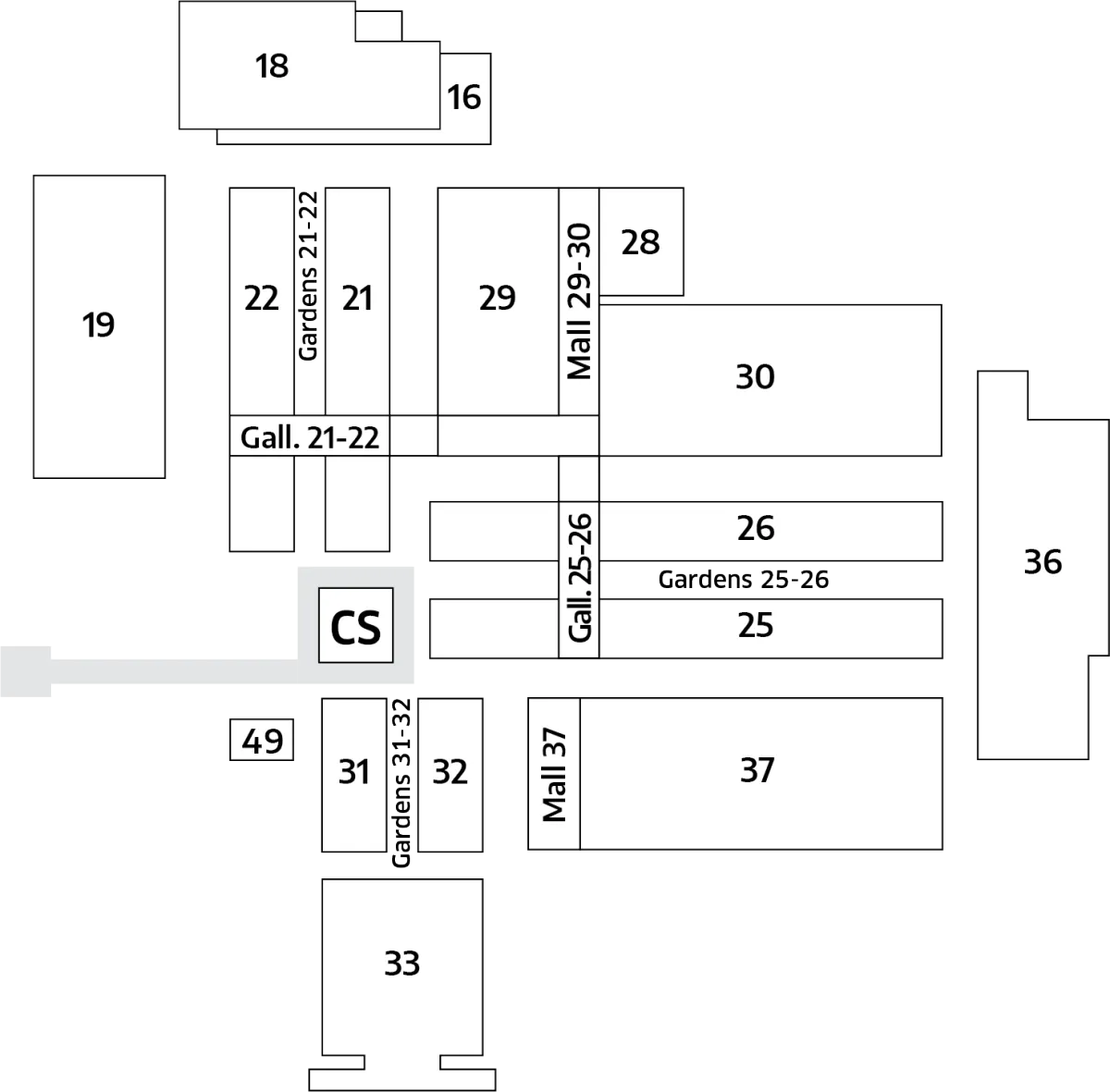 博洛尼亞陶瓷展展館平面圖