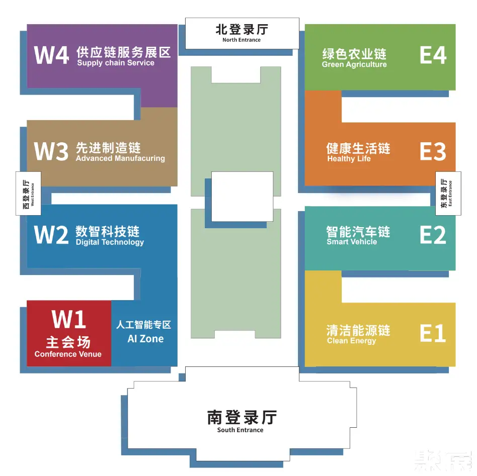 链博会展馆平面图