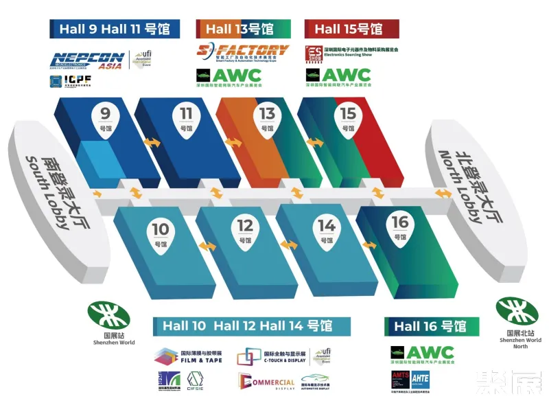 深圳材料展展馆平面图