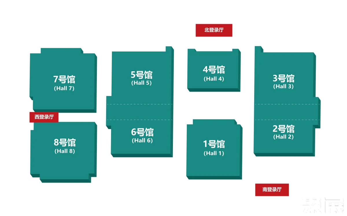 寧波汽配展展館平面圖