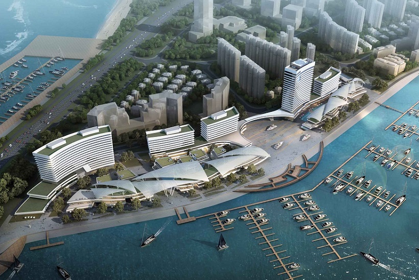 厦门五缘湾游艇港实拍图