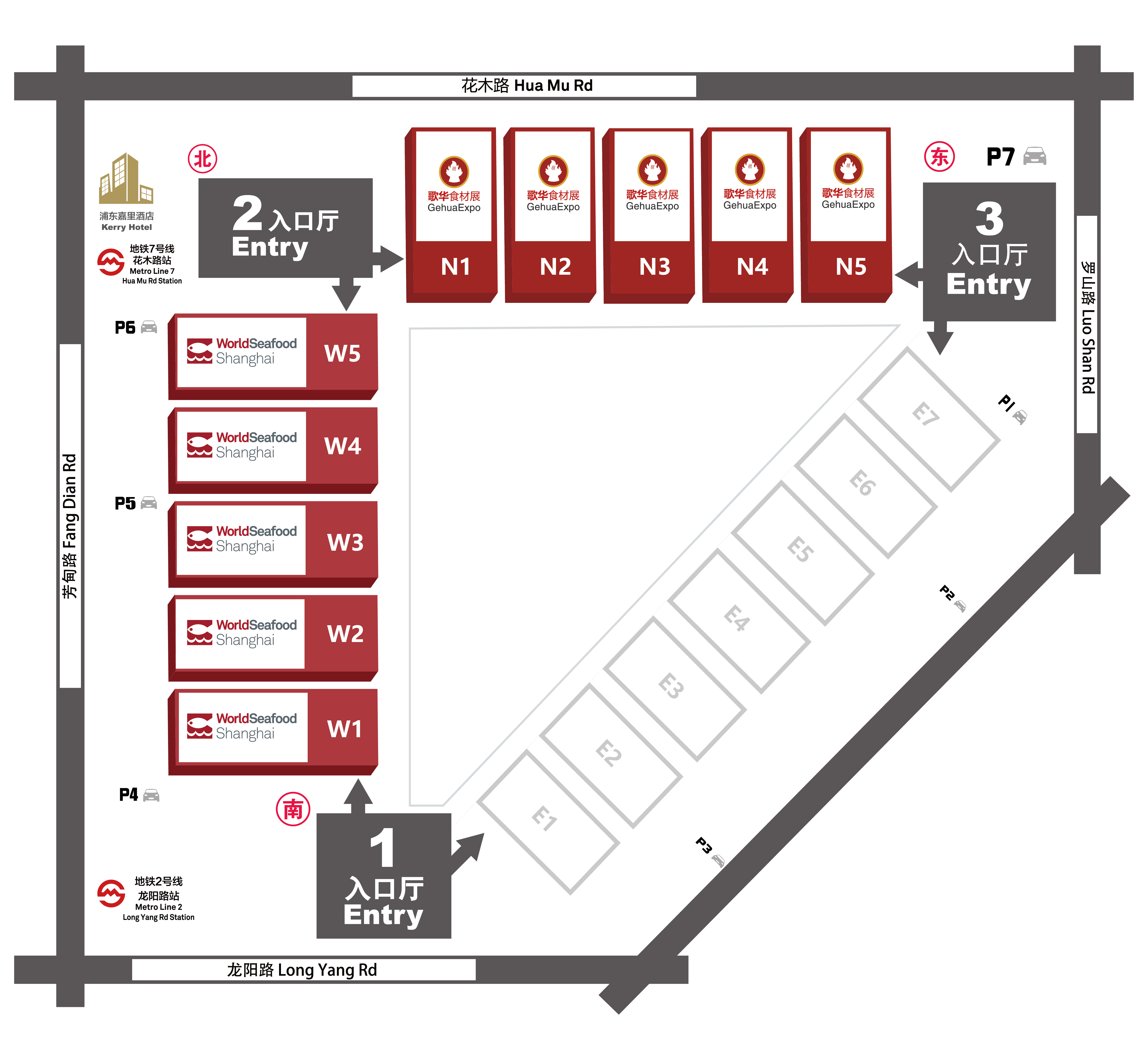 上海渔博会展馆平面图