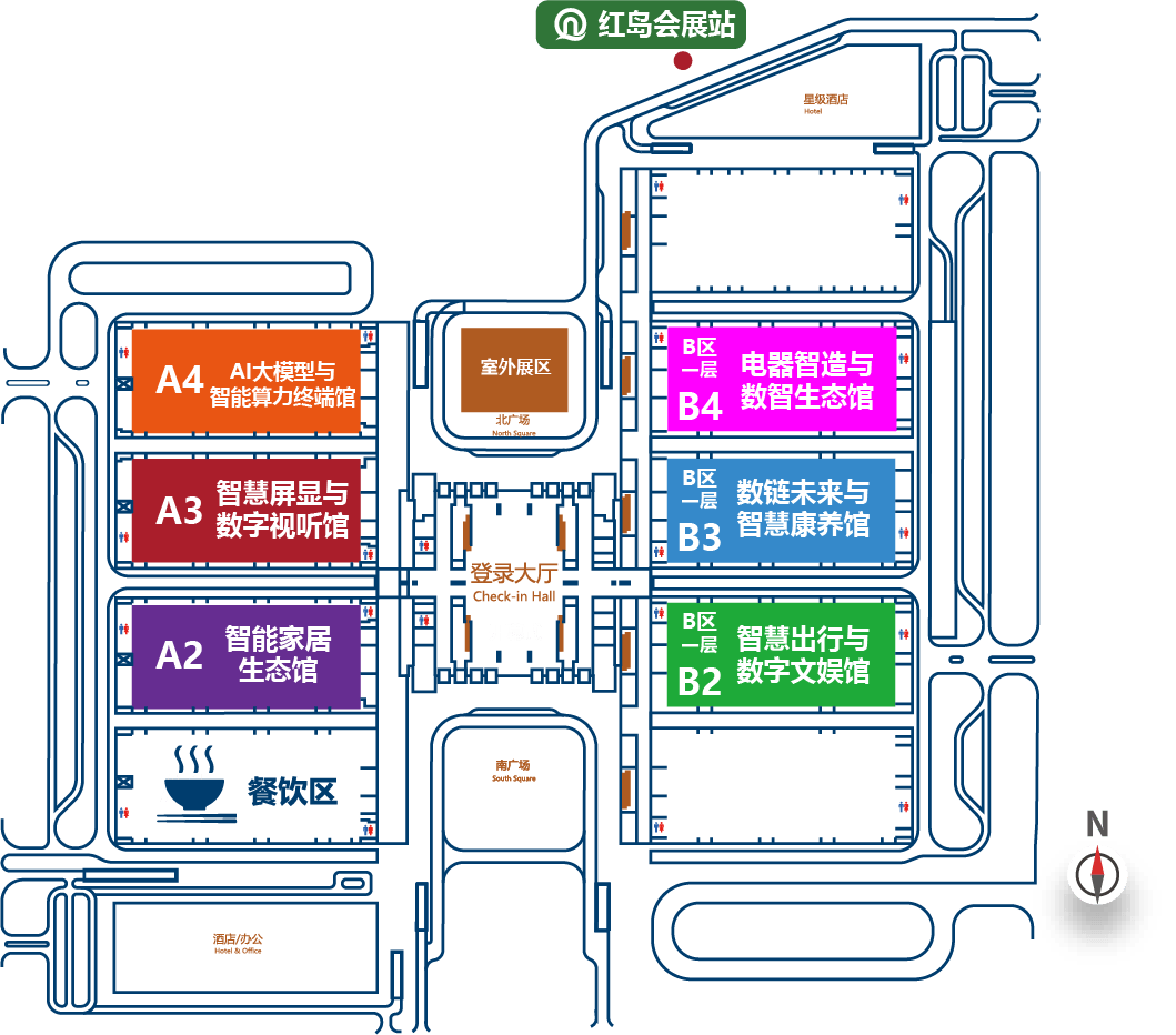 QingdaoConsumer Electronics venue floor plan