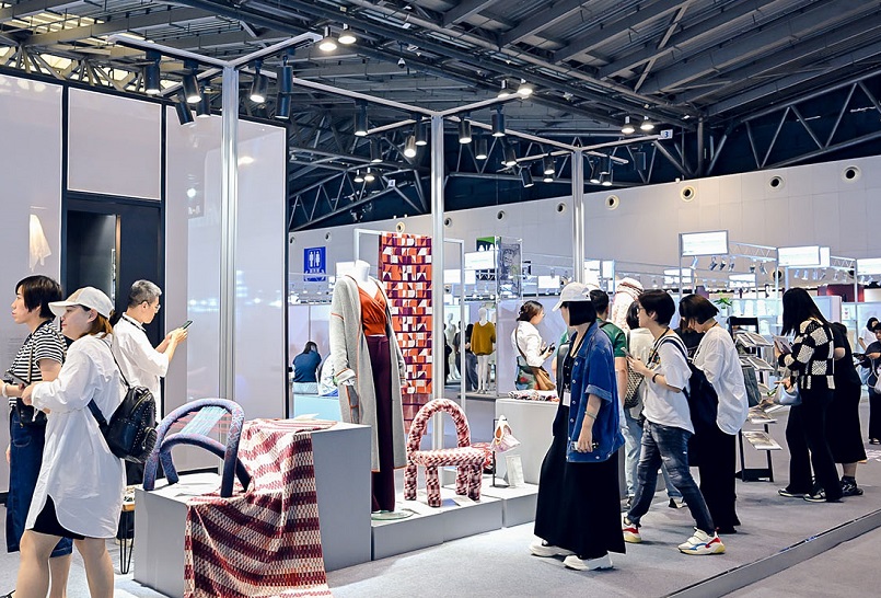 上海纱线针织品展展会现场(现场盛况)5