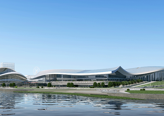 烟台八角湾国际会展中心实拍图