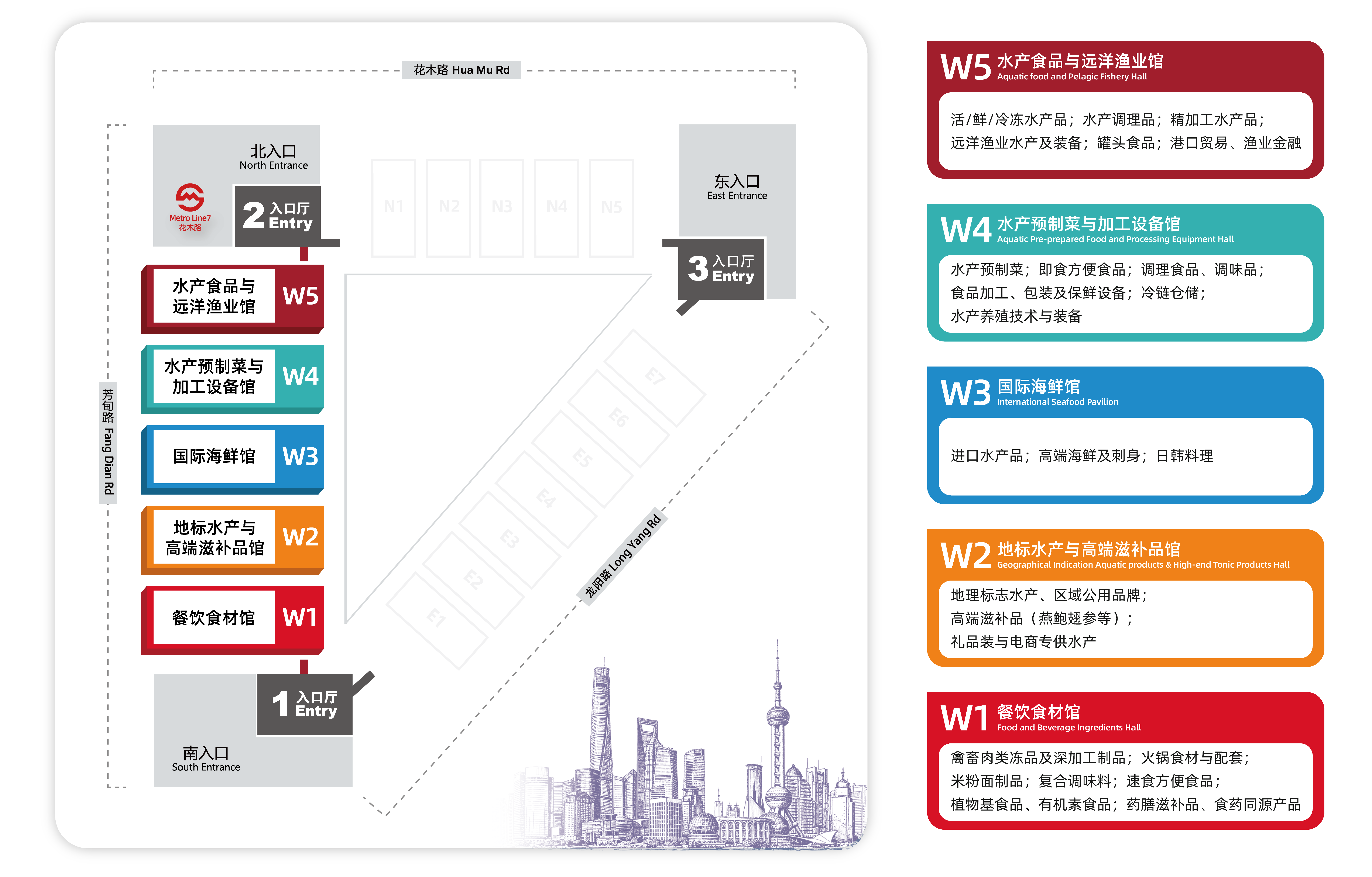 上海渔博会展馆平面图