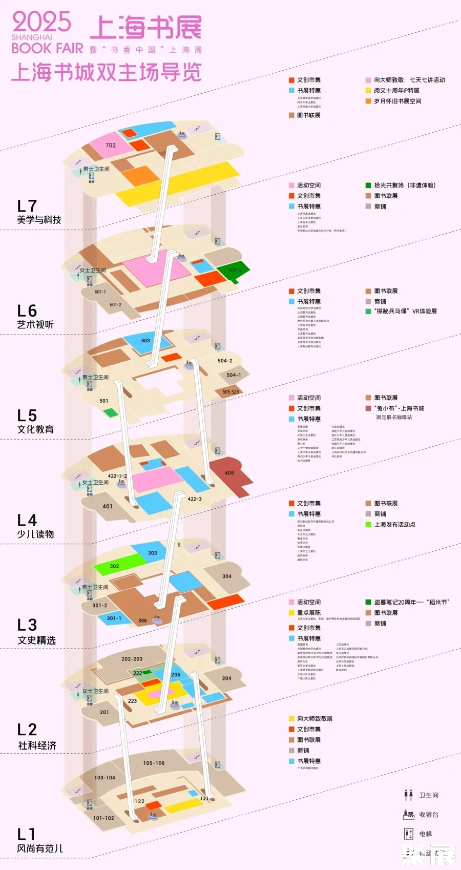 上海书展展馆平面图