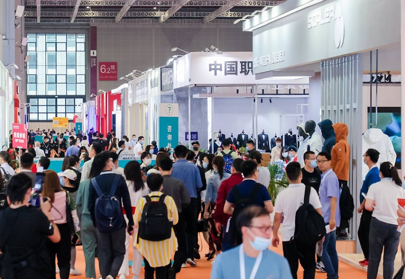 广州服装供应链展展会现场(现场盛况)1