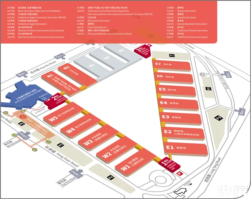 上海乐器展展馆平面图