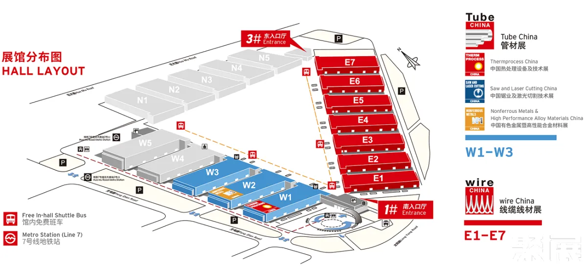 中国激光切割展展馆平面图