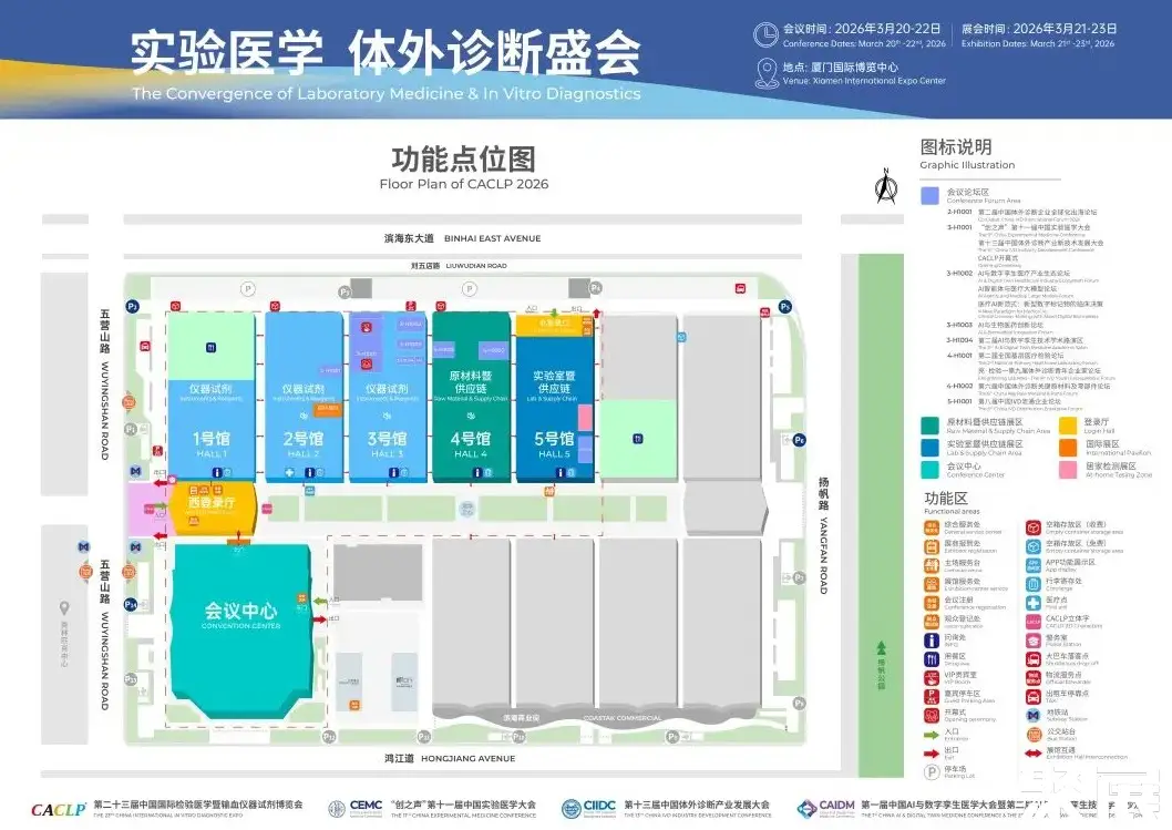 中国检验医学展展馆平面图