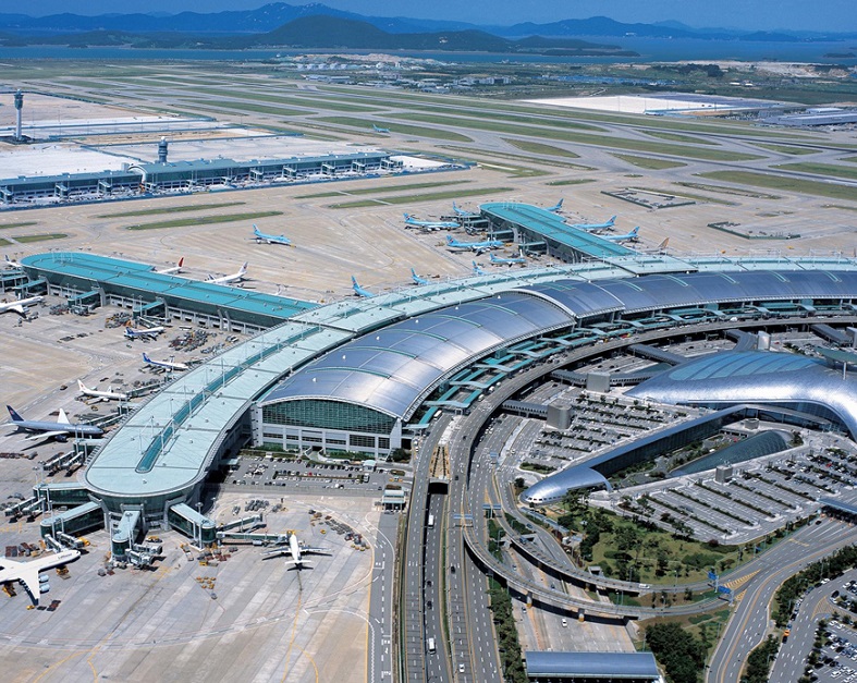 韩国首尔仁川国际机场实拍图