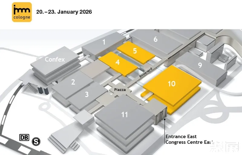 德国科隆家具展Imm展馆平面图