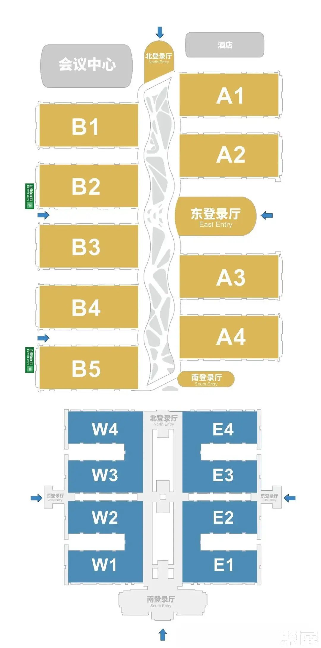 北京车展展馆平面图