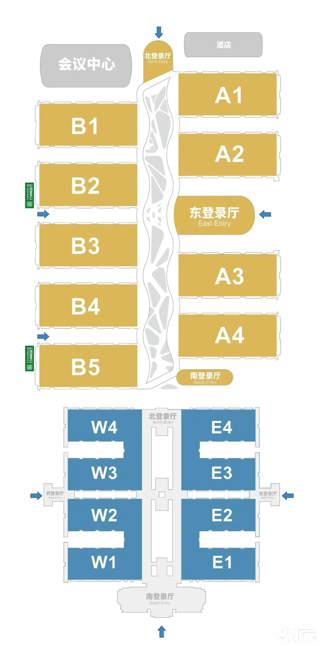 北京车展展馆平面图
