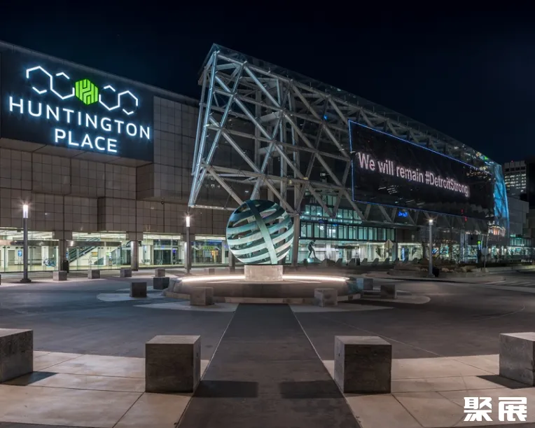 美国底特律亨廷顿广场会展中心实拍图