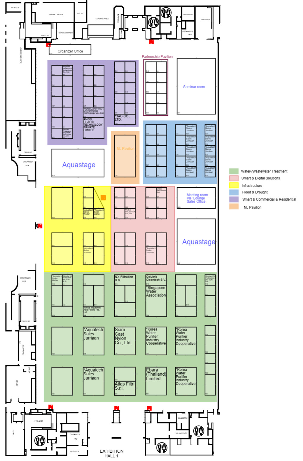 泰国水展展馆平面图