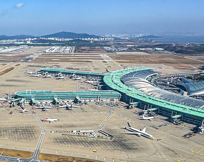 韩国首尔仁川国际机场实拍图