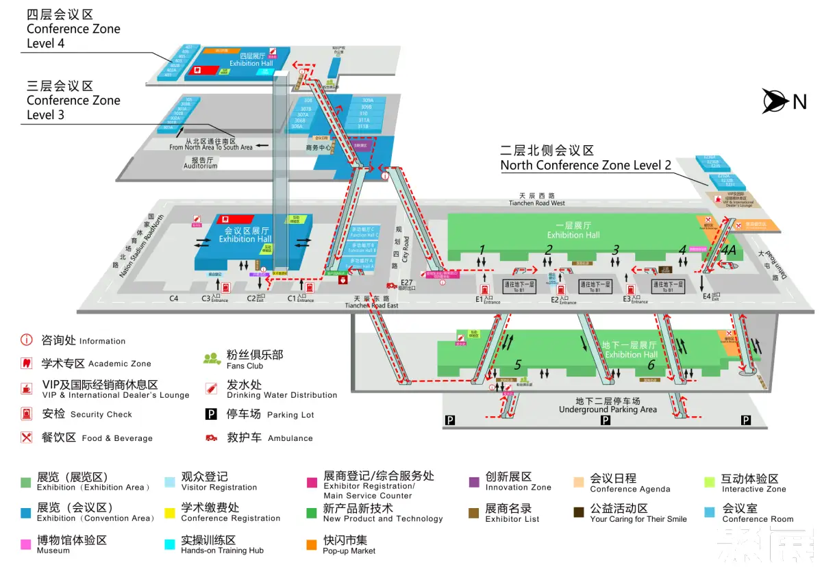 北京口腔展展馆平面图