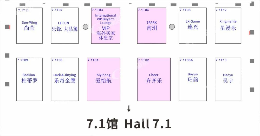 广州游乐展展馆平面图