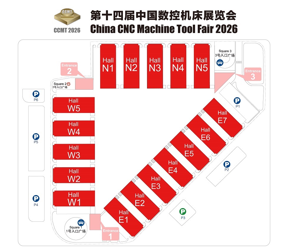 上海機(jī)床展展館平面圖