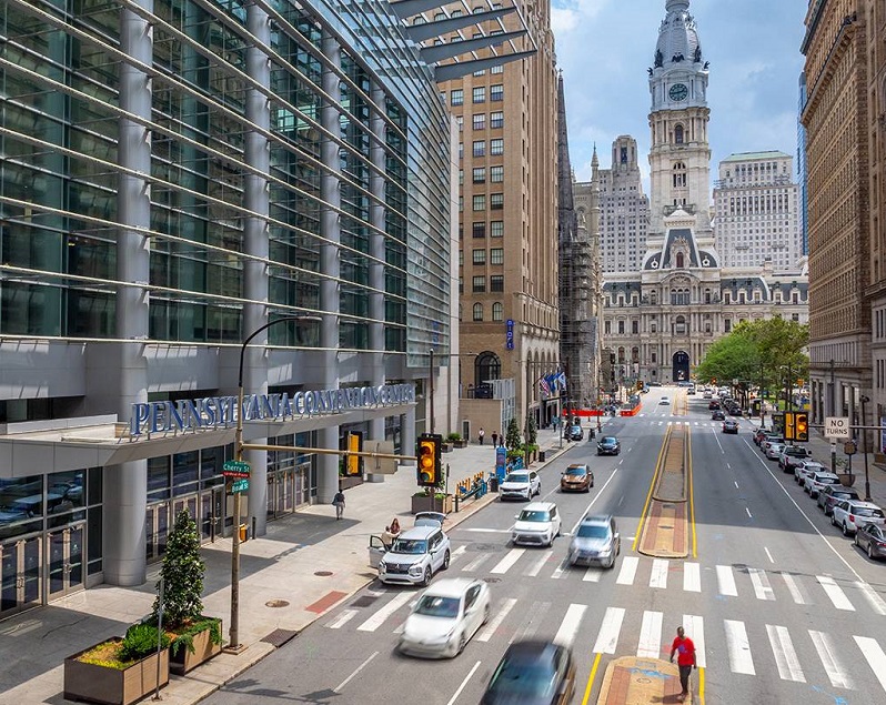 美国费城宾夕法尼亚会议中心实拍图