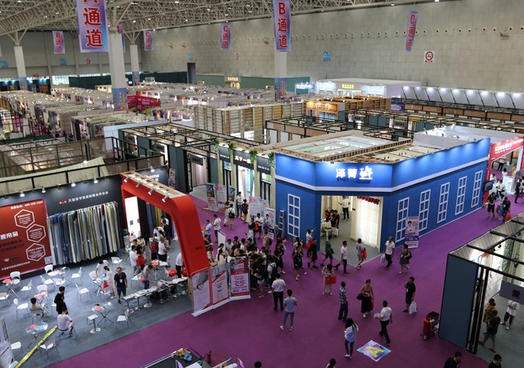 柯桥布艺展展会现场(现场盛况)1