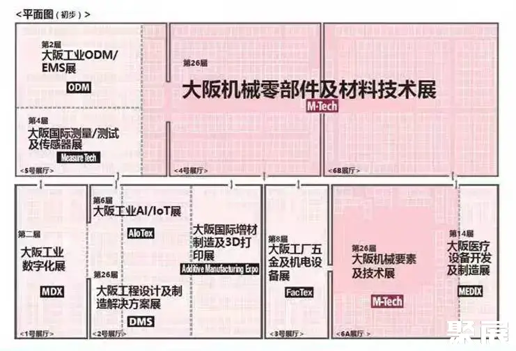 大阪工业展展馆平面图