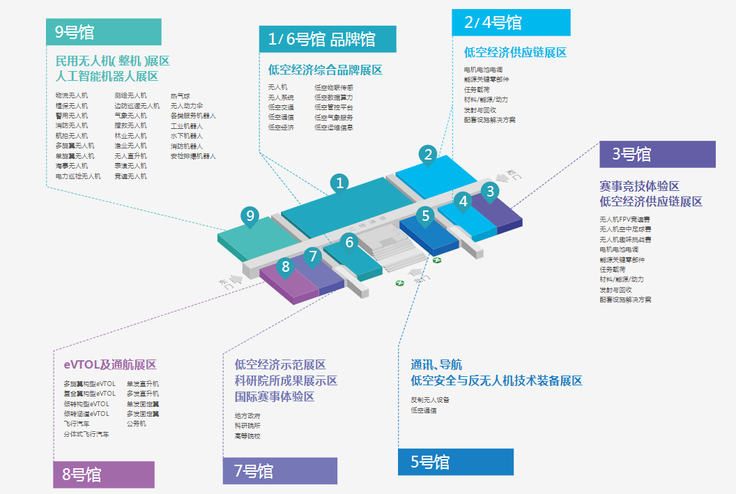 深圳低空经济展展馆平面图