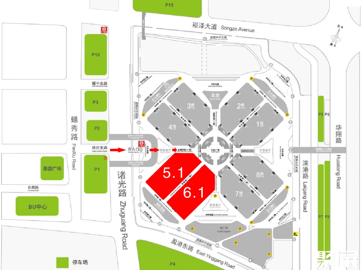 上海膠帶薄膜展展館平面圖