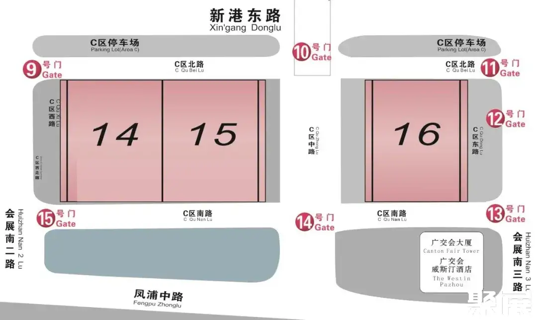 广州环保展展馆平面图