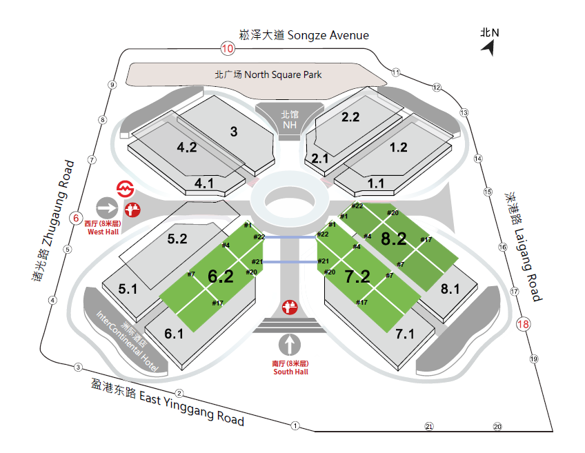 ShanghaiComposite Materials venue floor plan