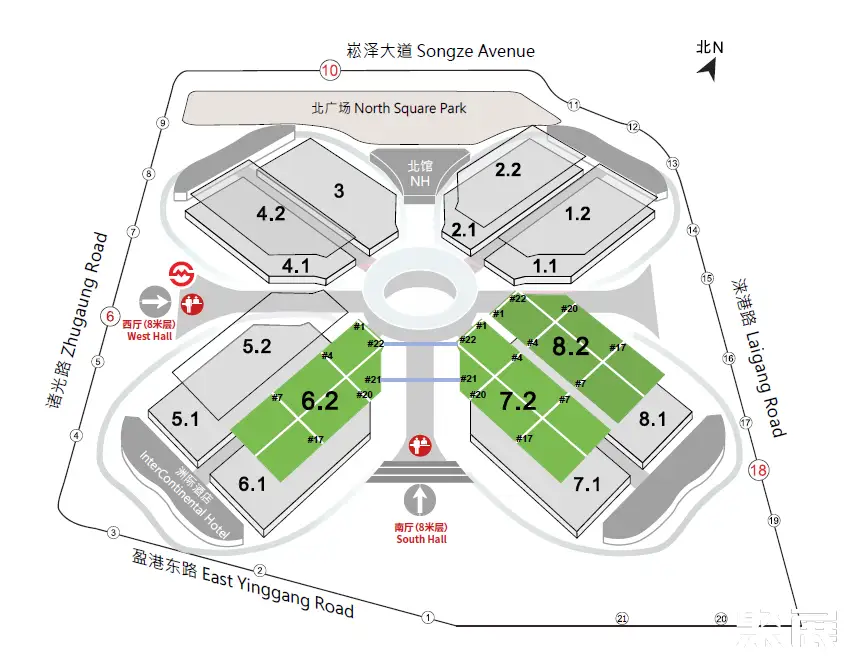 ShanghaiComposite Materials venue floor plan