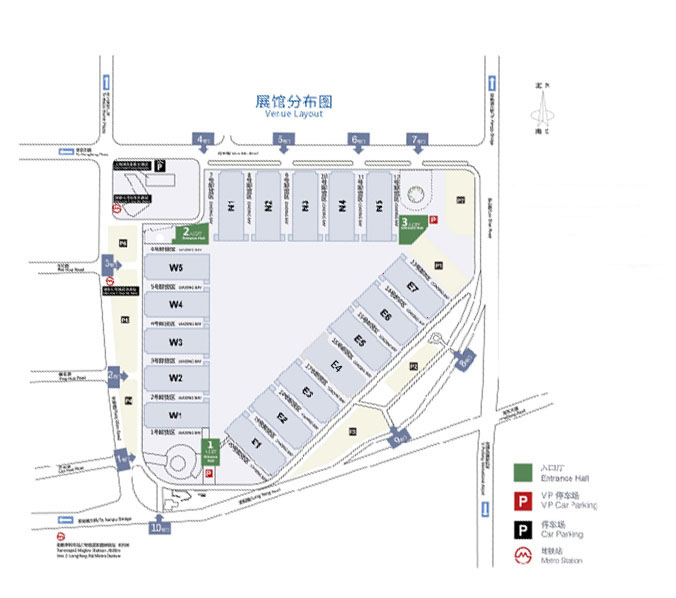 上海热泵展展馆平面图