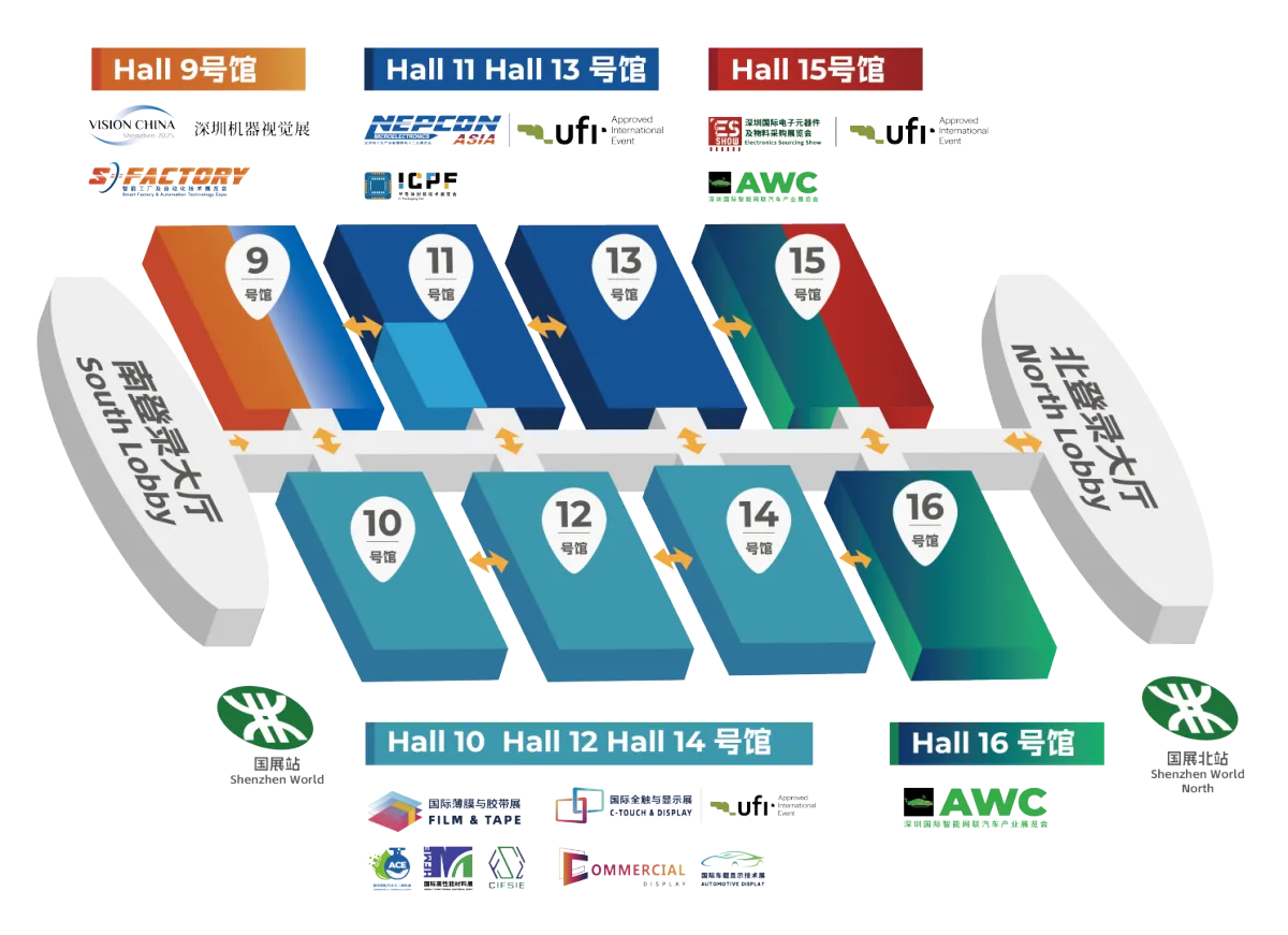 深圳電子設(shè)備展展館平面圖