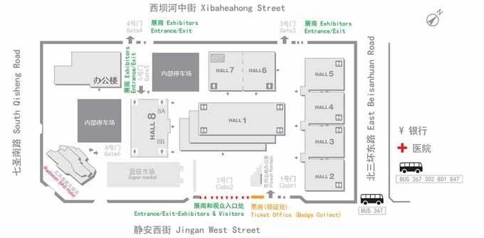 北京幼教展展馆平面图