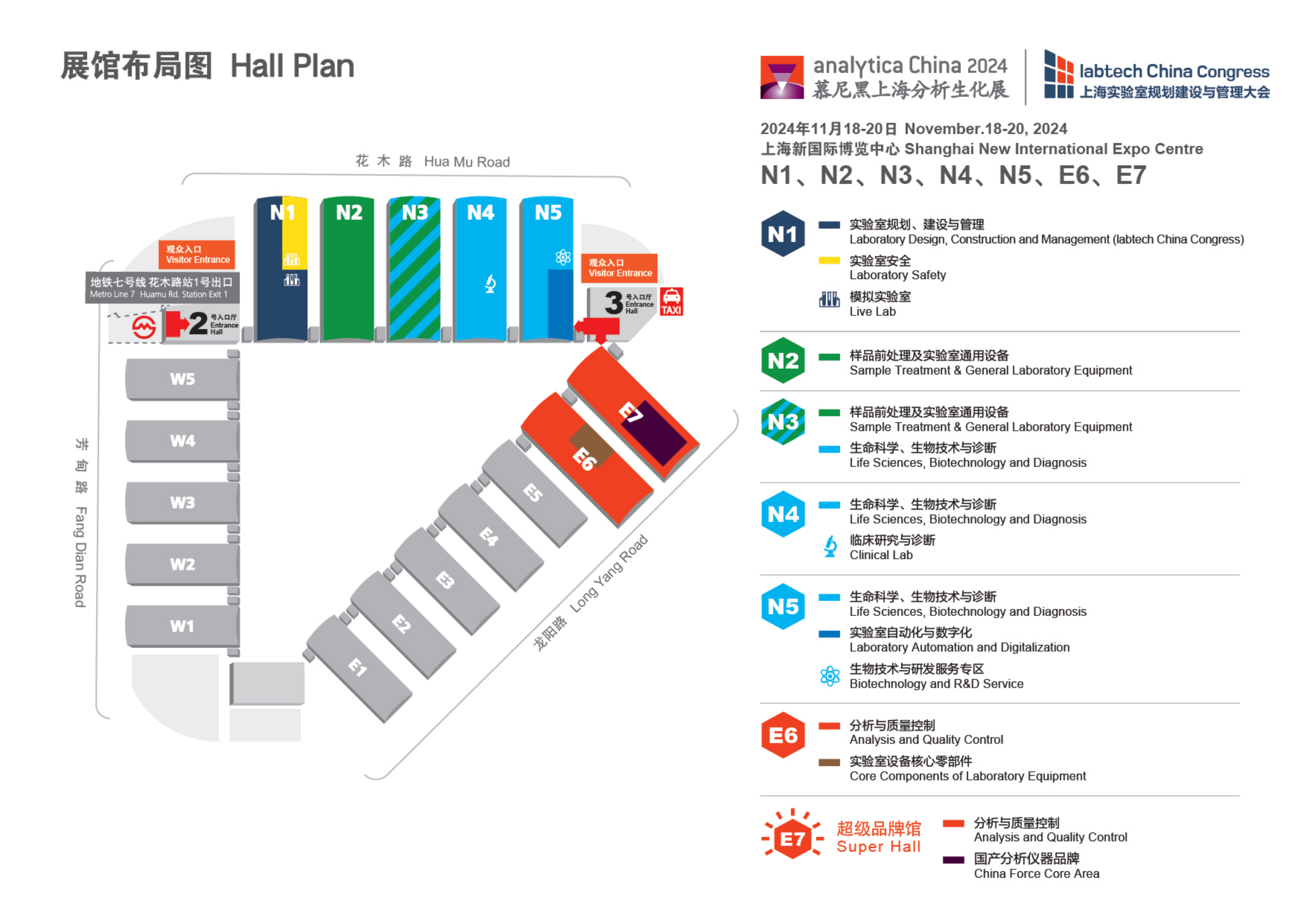 上海生化展展馆平面图