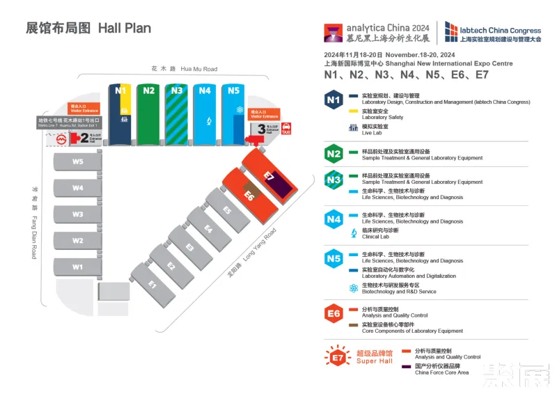 上海生化展展馆平面图